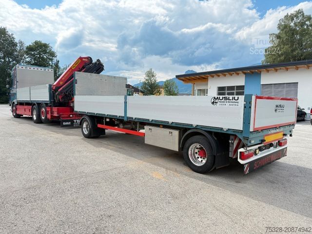 Autocarro con cassone fisso DAF XF 530 LL Pritsche Kran Palfinger PK 23002 TOP!