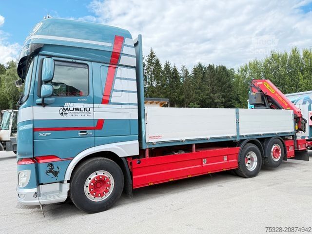 Autocarro con cassone fisso DAF XF 530 LL Pritsche Kran Palfinger PK 23002 TOP!
