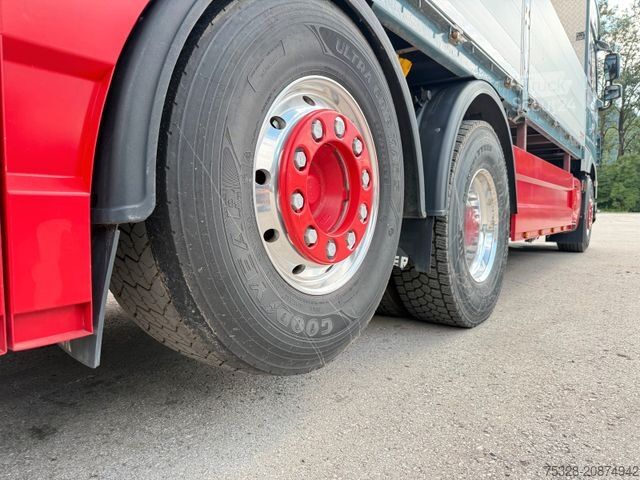 Autocarro con cassone fisso DAF XF 530 LL Pritsche Kran Palfinger PK 23002 TOP!