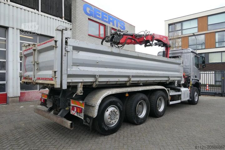 Mercedes-Benz Arocs 3643 | 8X4 Tridem | 3 Side Tipper | Fassi...