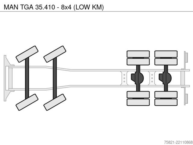 Imuajoneuvo MAN TGA 35.410 - 8x4 (LOW KM)