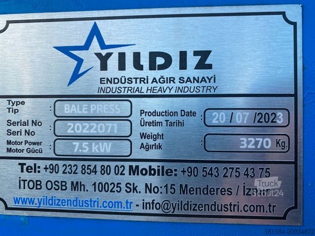   Altreifen-Ballenpresse