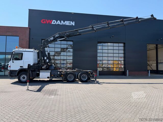 Zware belasting Mercedes-Benz Actros 2655 V8 6x4 Tractor unit Hiab 422-5 Euro 5