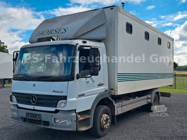 شاحنة نقل المواشي MERCEDES-BENZ Atego 2 1218*Blatt/Luft*Pferdetransporter