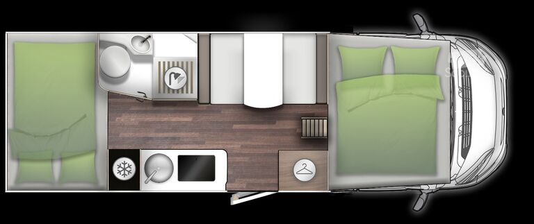 Alkoof camper FORSTER A 699 HB Comfort Line Winterpaket, Radio mit DAB