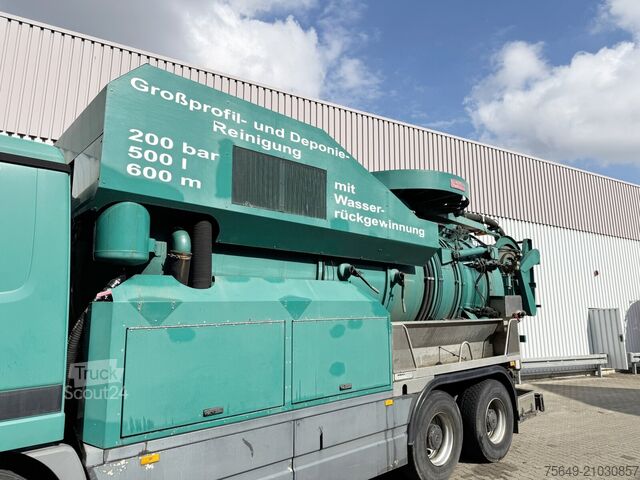 Camion à usage spécial Mercedes-Benz Actros 3348 6x4 Actros 3348 6x4, V8, Kroll Saug-/Spülwagen ca. 14m³, Wasserrückgewinnung, Funk