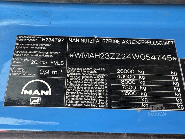 Kiepwagen MAN TGA 26.410 6X2/4 BL Motorschaden! TGA 26.410 6X2/4 BL, Vorlauf Lenk-Liftachse, Meiller Tele.