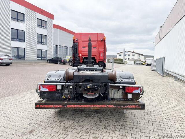 Haakarm vrachtwagen MAN TGX 26.470 6X2-4 BL TGX 26.470 6X2-4 BL, VDL 21-S 6200 Abrollkipper bis 7 m, , Lenk-/Liftachse, XLX-Fahrerhaus, Funk