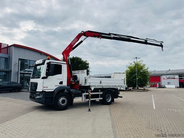 Kipper LKW MAN 18.320 4x4 mit Fassi Ladekran Sofort Verfügbar