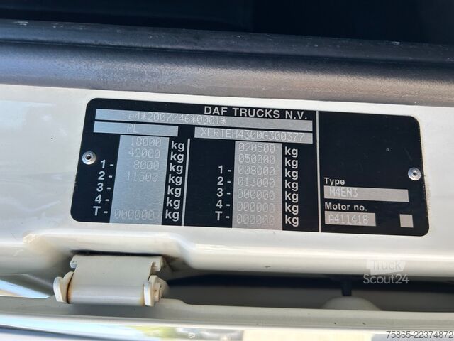 Standard tractor DAF XF 480 FT SSC / 608 dkm / Euro 6 D / 2 Tanks / ...