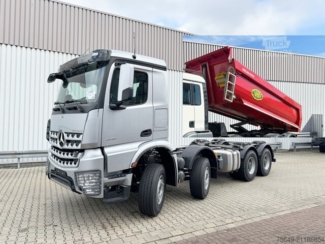 Háromirányú billenő teherautó Mercedes-Benz Arocs 4148 K 8x4/4 Arocs 4148 K 8x4/4, Turbo-Retarder-Kupplung, Grounder, Meiller Stahlmulde 18m³