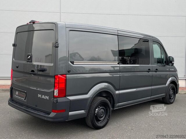 Ploščati dostavnik MAN TGE 3.180 L3H2 MIXTO 4x4 AUTOM ACC STANDH SITZH