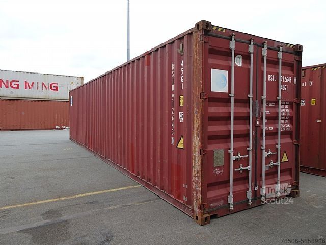 Uždaras plieninis konteineris  40 ft HC Lagercontainer Hochseecontainer Container
