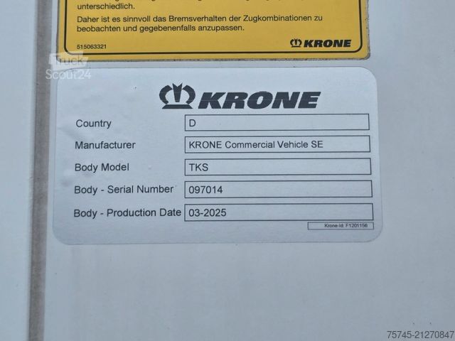 Kofferauflieger KRONE SD * NEUWERTIG * ROLLTOR *  DOPPELSTOCK  *