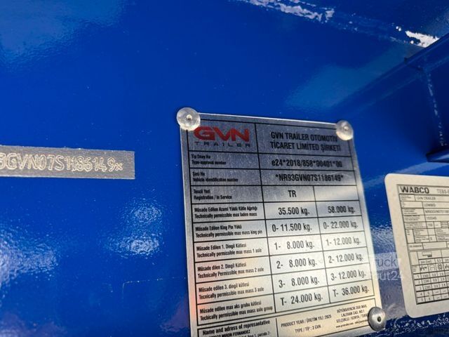 Semirimorchio ribassato  GVN TIEFLADER*AUZIEHBAR 6 M*LENKACHSE*PEN