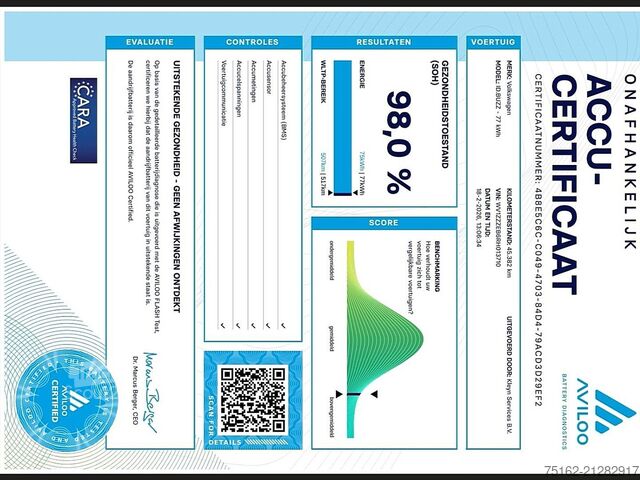 High-roof van VOLKSWAGEN Z CARGO 2XZijdeur 77kWh NAP!