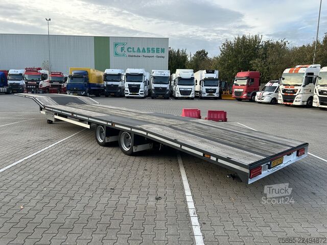 Lav laster Jumbo Groenewegen T 0152 D / Semi Dieplader / Auto - ...