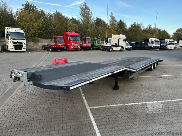 Lav laster Jumbo Groenewegen T 0152 D / Semi Dieplader / Auto - ...
