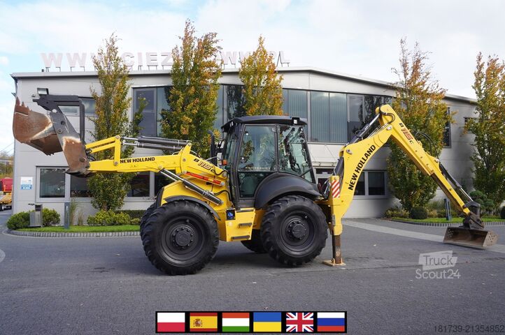 Baggerlader New Holland B 115 C backhoe loader / 1000 MTH !