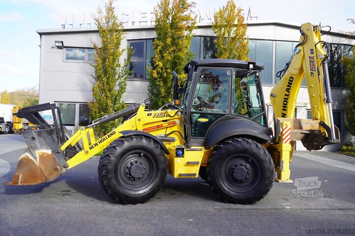 Baggerlader New Holland B 115 C backhoe loader / 1000 MTH !