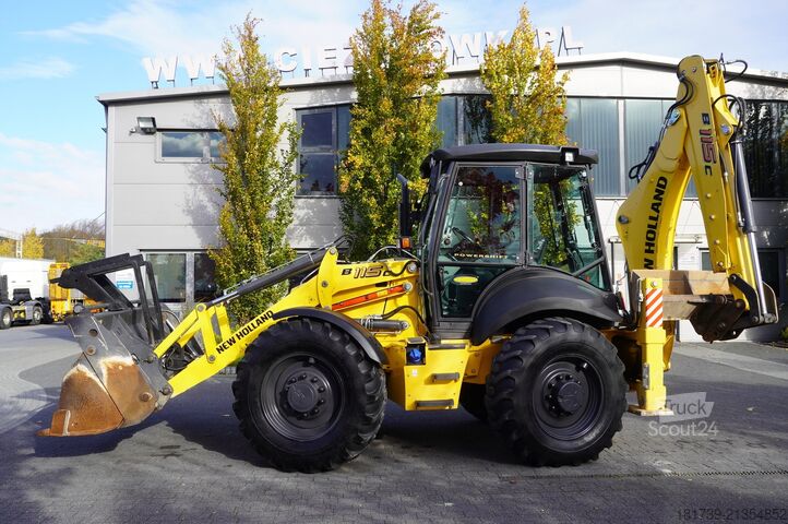 Baggerlader New Holland B 115 C backhoe loader / 1000 MTH !