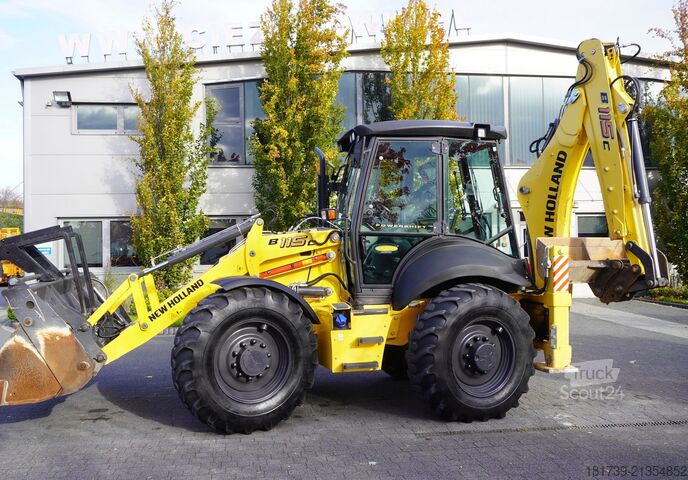 Baggerlader New Holland B 115 C backhoe loader / 1000 MTH !