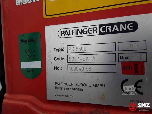 Brazo de grúa Palfinger Occ Autolaadkraan Palfinger PK15500