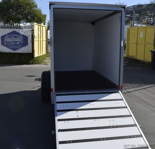 Remorque à caisse HUMBAUR Kofferanhänger HK 132513-15P mit Überfahrwand