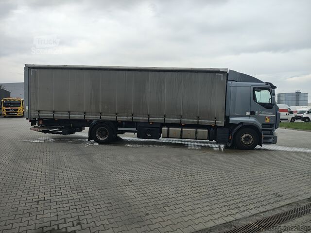 Užuolaidinis sunkvežimis su keltuvu Renault Premium