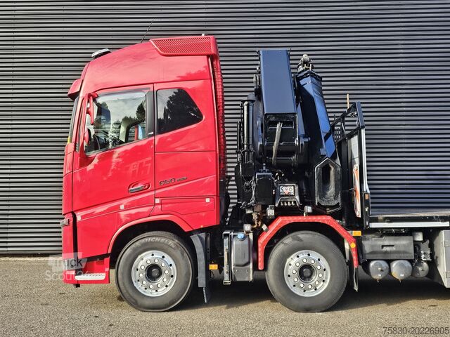 Nakladalna ploščad Volvo FH 16.650 8x4 / HIAB 105 t/m CRANE / KRAN