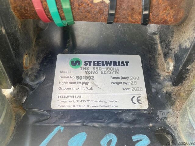 القرص الدوار STEELWRIST TMX S30 -180HA | TILT QUICKCOUPLER | TILTING CO...