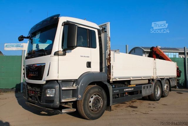 Teherautóra szerelt daru MAN 26.420 6x2 KRAN PALFINGER PK18502 FUNK Nr: 798