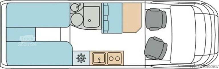 Camping-car PILOTE Sonstige V 630 J -BAVARIA*Luftfederung*Solar*