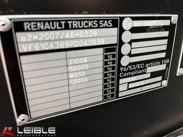 Trattore stradale standard RENAULT T  480 High*Standklima*2 x Tank*262 TKM*Retarder