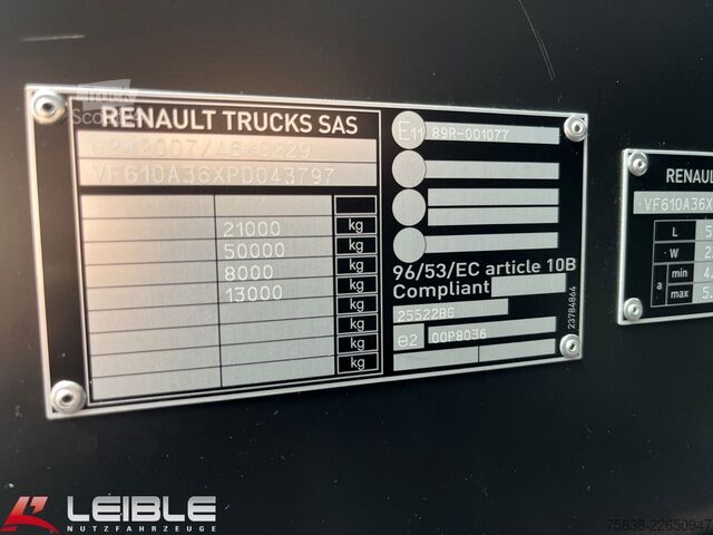 Trattore stradale standard RENAULT T 480 High*Standklima*2 x Tank*259 TKM*Retarder