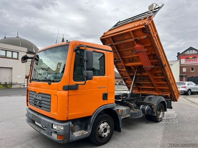 Driezijdige kipper bestelwagen MAN TGL 8.210 3S.Kipper MEILLER Kipphydraulik