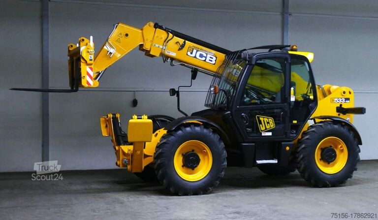 Vysokozdvižný vozík s teleskopickým ramenom JCB 533-105 4x4x4-10.2m/3.3t. *KLIMA KAMERA*
