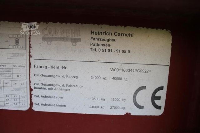 Semi-remorque benne CARNEHL ALU/STAHL Kippmulde 24 m³ - LIFT - Nr.: 224