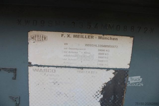 Semi-remorque benne MEILLER Kippmulde ALU mit STAHLEINLAGE LIFT Nr.: 872