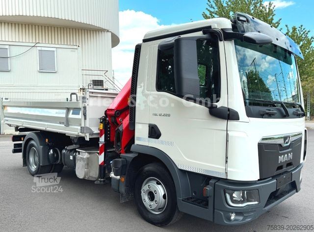 Dreiseitenkipper LKW MAN 12.220, PK 9501, Funk, 3x hydr., sofort