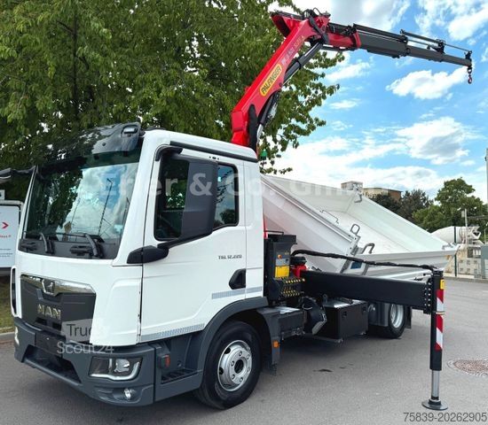 Dreiseitenkipper LKW MAN 12.220, PK 9501, Funk, 3x hydr., sofort