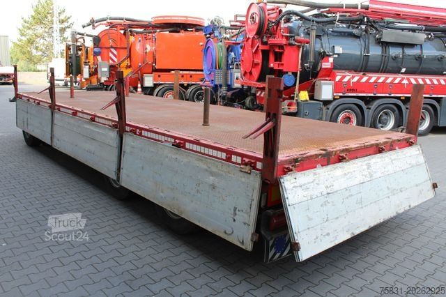 Anhänger mit offener Pritsche  3-Achs ZORZI Pritschen-Anhänger Plateau-Rolle
