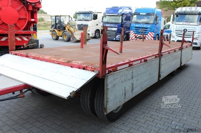 Aanhanger met werkplatform  3-Achs ZORZI Pritschen-Anhänger Plateau-Rolle