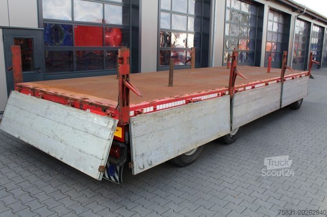 Aanhanger met werkplatform  3-Achs ZORZI Pritschen-Anhänger Plateau-Rolle