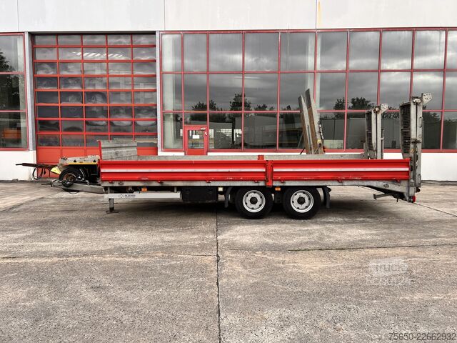 Remolque de plataforma baja Schmid Fahrzeugbau TUE 105SR  Tandemtieflader, Luftgefedert