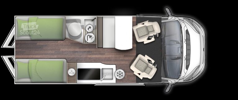 Bestelwagen FORSTER VAN 636 EB LIVIN UP Rückfahrsensoren, 140 PS