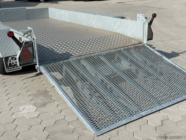  Variant 3516 B3 | MAXI LOAD | RAMPE | ALURIFFELBLECH 300X162CM 3500KG BAUMASCHINENANHÄNGER | BEAVERTAIL