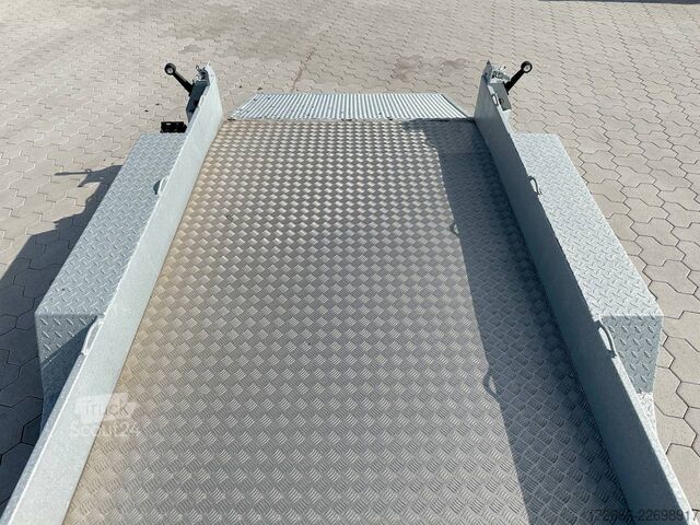  Variant 3516 B3 | MAXI LOAD | RAMPE | ALURIFFELBLECH 300X162CM 3500KG BAUMASCHINENANHÄNGER | BEAVERTAIL