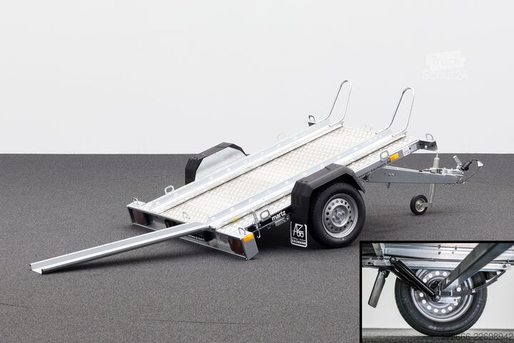  Martz GP 2 R PREMIUM | PARABELFEDERUNG | ALUBODEN 230X155CM 750KG 2ER MOTORRADANHÄNGER