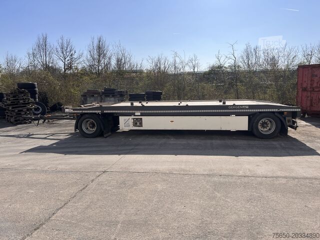 Dieplader oplegger Gergen TBCA 18H  2 Achs Kombianhänger- Tieflader